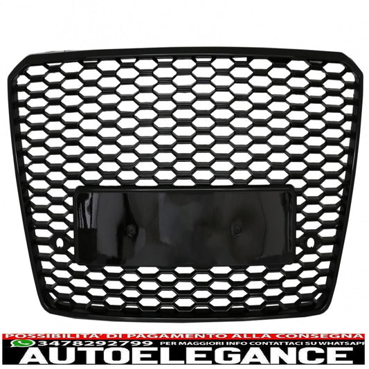 front grille suitable for audi a8 d4 facelift (2014-2017) rs8 design piano black 