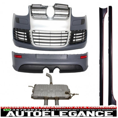 Complete conversion body kit suitable for vw golf 5 v (2003-2007) look r32