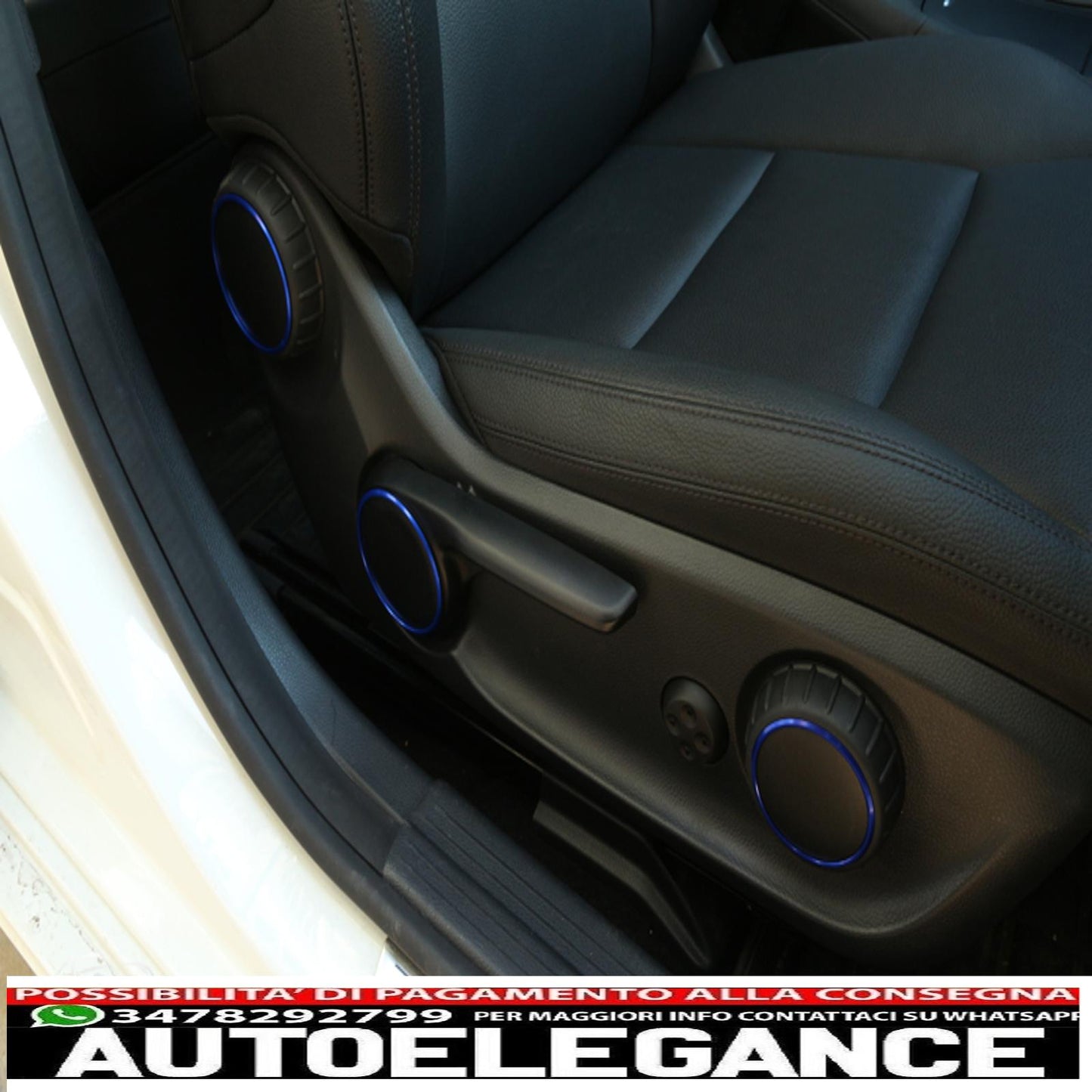 anelli regolazione sedile blu alluminio per mercedes a, b, cla, gla-mostra il titolo originaletesto originalesitzverstellung ringe blau aluminium für mercedes a, b, cla, gla AUTOELEGANCERICAMBI