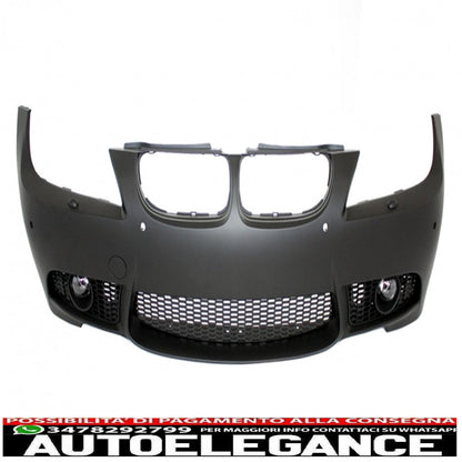 paraurti anteriore adatto per bmw serie 3 e90 e91 touring lci facelift (2008-2011) design m3 con pdc