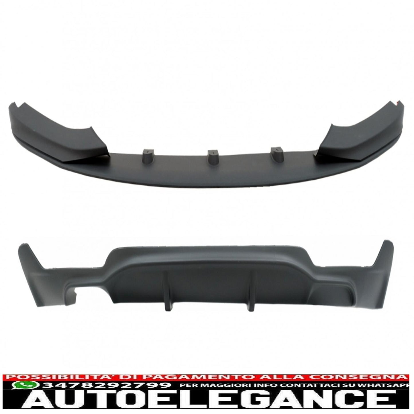 Pacchetto di conversione al diffusore d'aria dal design M con spoiler sul paraurti anteriore adatto per BMW Serie 4 F32 F33 F36 (2013-2019)