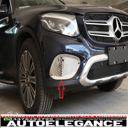 telaio cromato griglia griglia nsw maschera per mercedes x253 glc classe-mostra il titolo originaletesto originalechromrahmen grill gitter nsw blende für mercedes x253 glc klasse