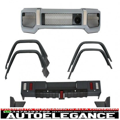 body kit suitable for mercedes g-class w463 (1989-2018) g63 g65 design with wheel arches fenders 