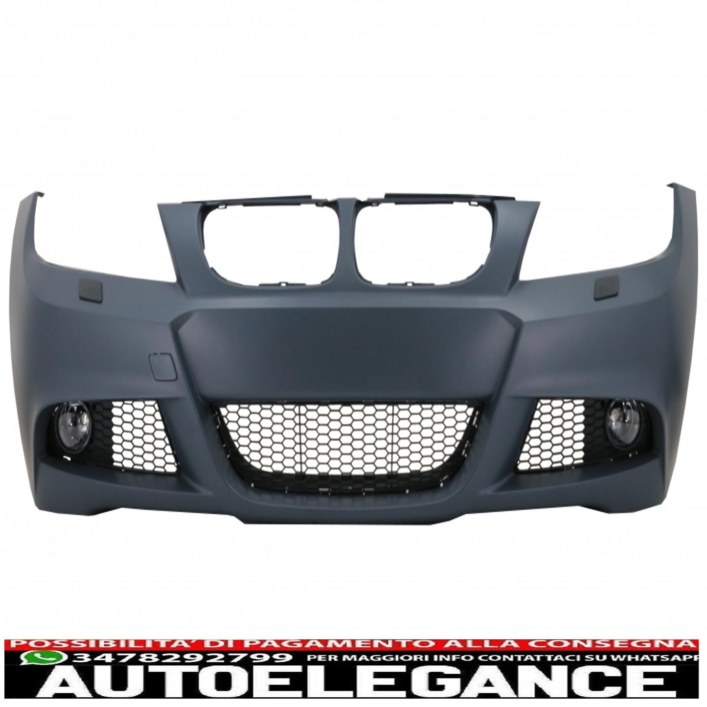 front bumper suitable for bmw 3 series e90 sedan e91 touring lci (2008-2011) m-technik design 