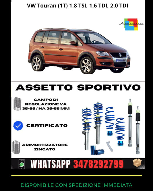 🔥Assetto sportivo per VW Touran (1T) 1.8 TSI, 1.6 TDI, 2.0 TDI 2015+🔥