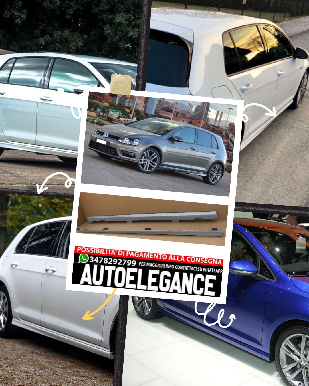 MINIGONNE ADATTE PER VW GOLF 7 5G