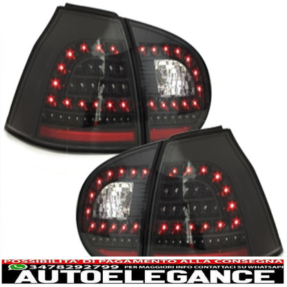 litec led rear lights suitable for vw golf v 5 03-09_black