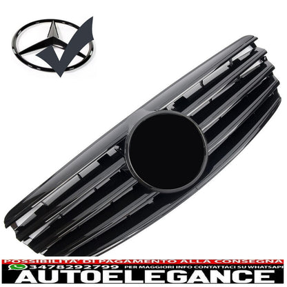 griglia sport griglia radiatore adatto per mercedes w211 s211 e 2002-2006 nero lucido-mostra il titolo originaletesto originalegrill sport kühlergrill passt für mercedes w211 s211 e 2002-2006 glanz schwarz