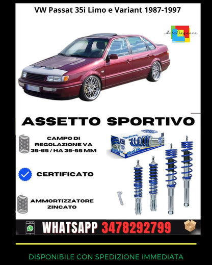 🔥Assetto sportivo PER VW Passat 35i Limo e Variant 1987-1997🔥