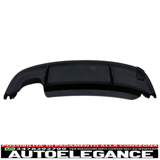Diffusore mantovana paraurti posteriore adatto per vw golf 6 vi (2008-2012) per paraurti standard pianoforte nero
