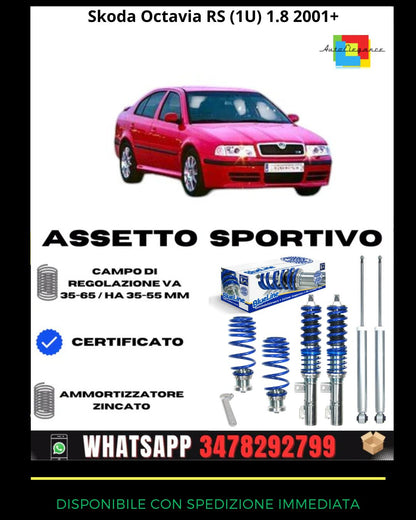 🔥Assetto sportivo ADATTO per Skoda Octavia RS (1U) 1.8 2001+ 🔥