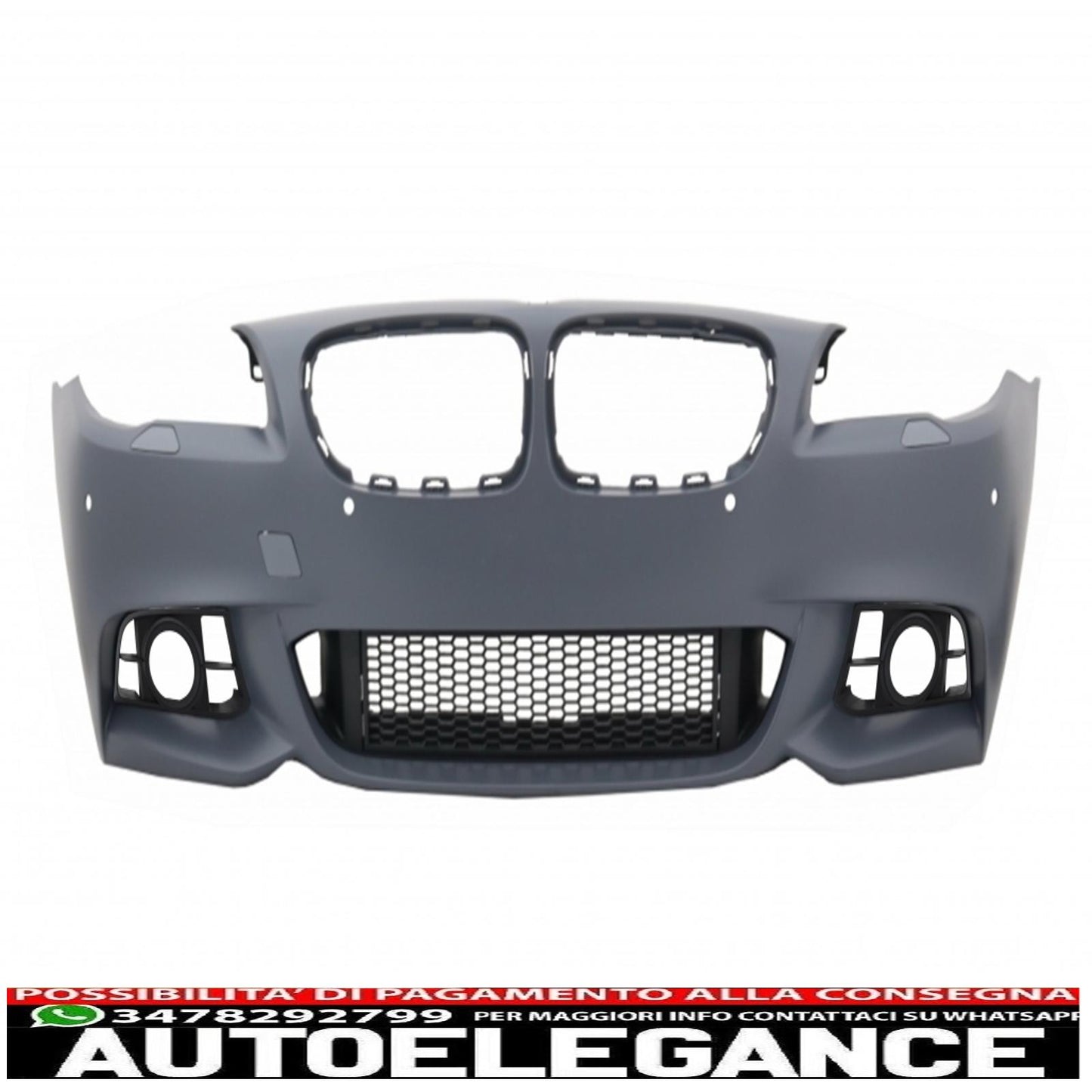front bumper bmw 5 series f10 f11 lci (2015-up) m-technik design without fog lights 