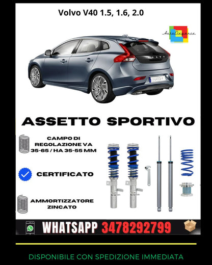 🔥Assetto sportivo ADATTO per Volvo V40 1.5, 1.6, 2.0 2012+🔥