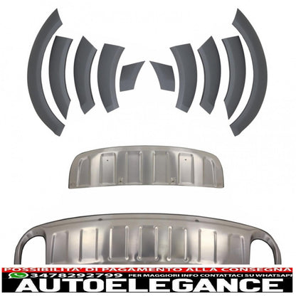 body kit skid plates wheel arches off-road suitable for audi q7 (2010-2015) off-road package restyling