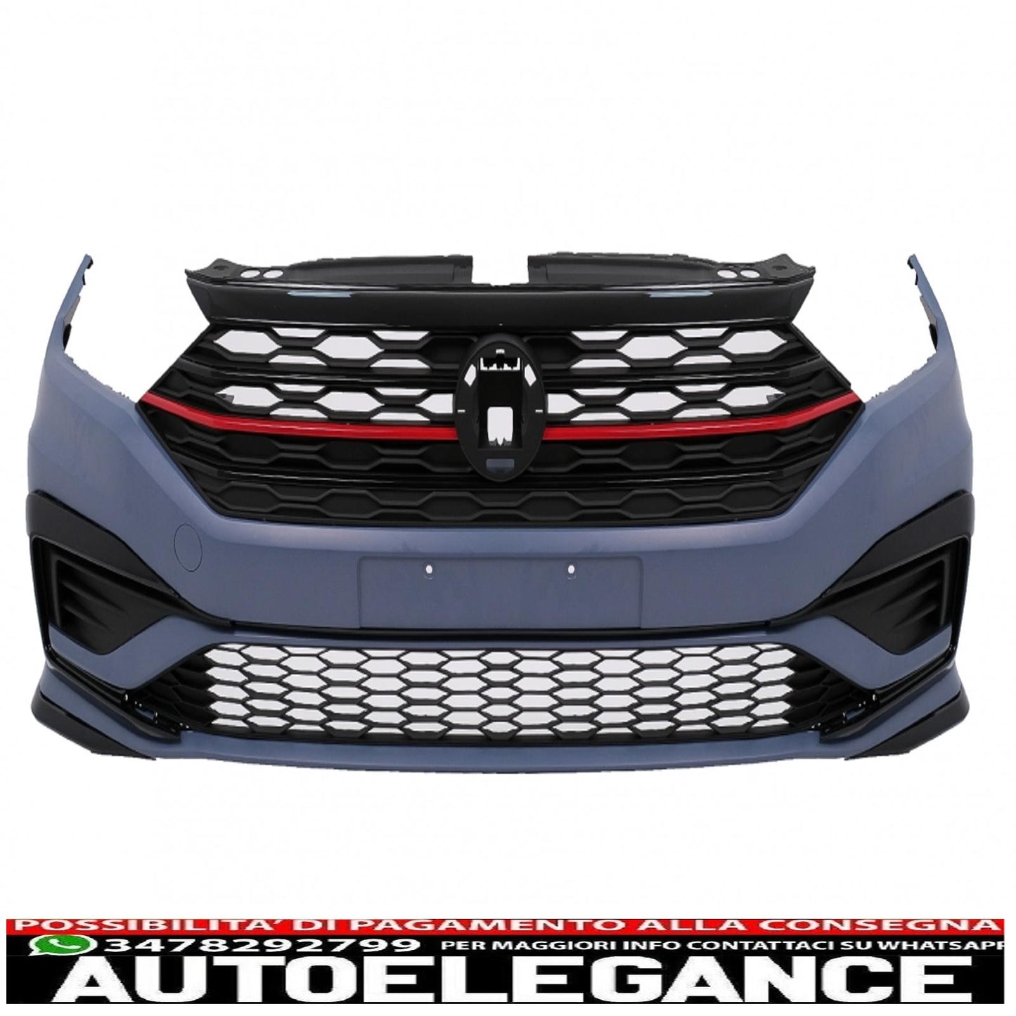 front bumper with center grille suitable for vw jetta mk7 (2019-2021) gli design