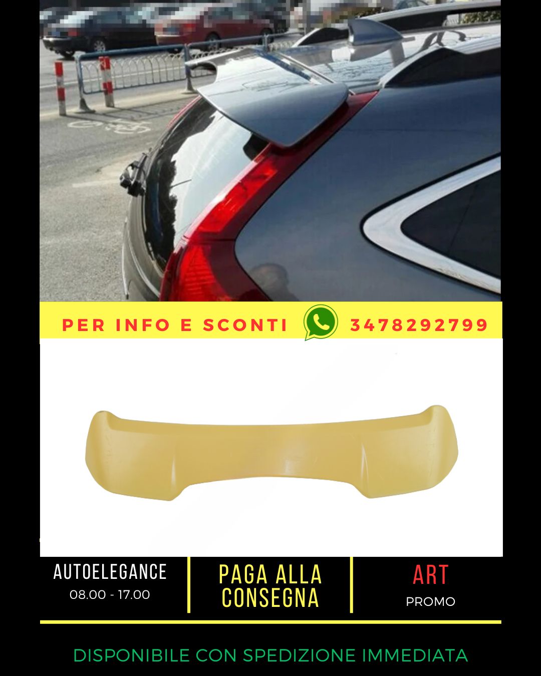 ✨SPOILER ADATTO PER Honda CRV 4 2012-2018✨