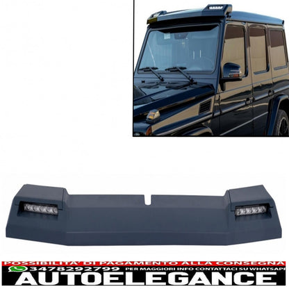 LED front roof spoiler suitable for mercedes g-class w463 (1989-2018) 6x6 design