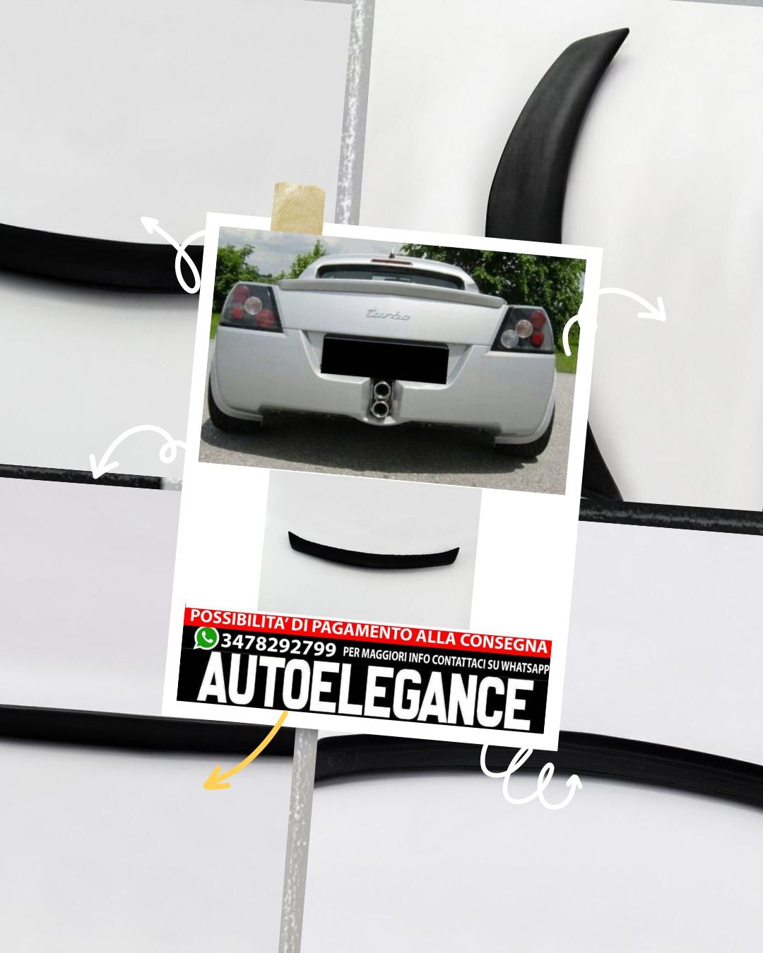 SPOILER adatto per OPEL SPEEDSTER 2000-2005