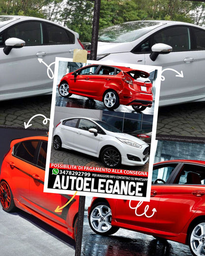 MINIGONNE LATERALI ADATTE PER FORD FIESTA MK7 5 PORTE ZETEC S/ST