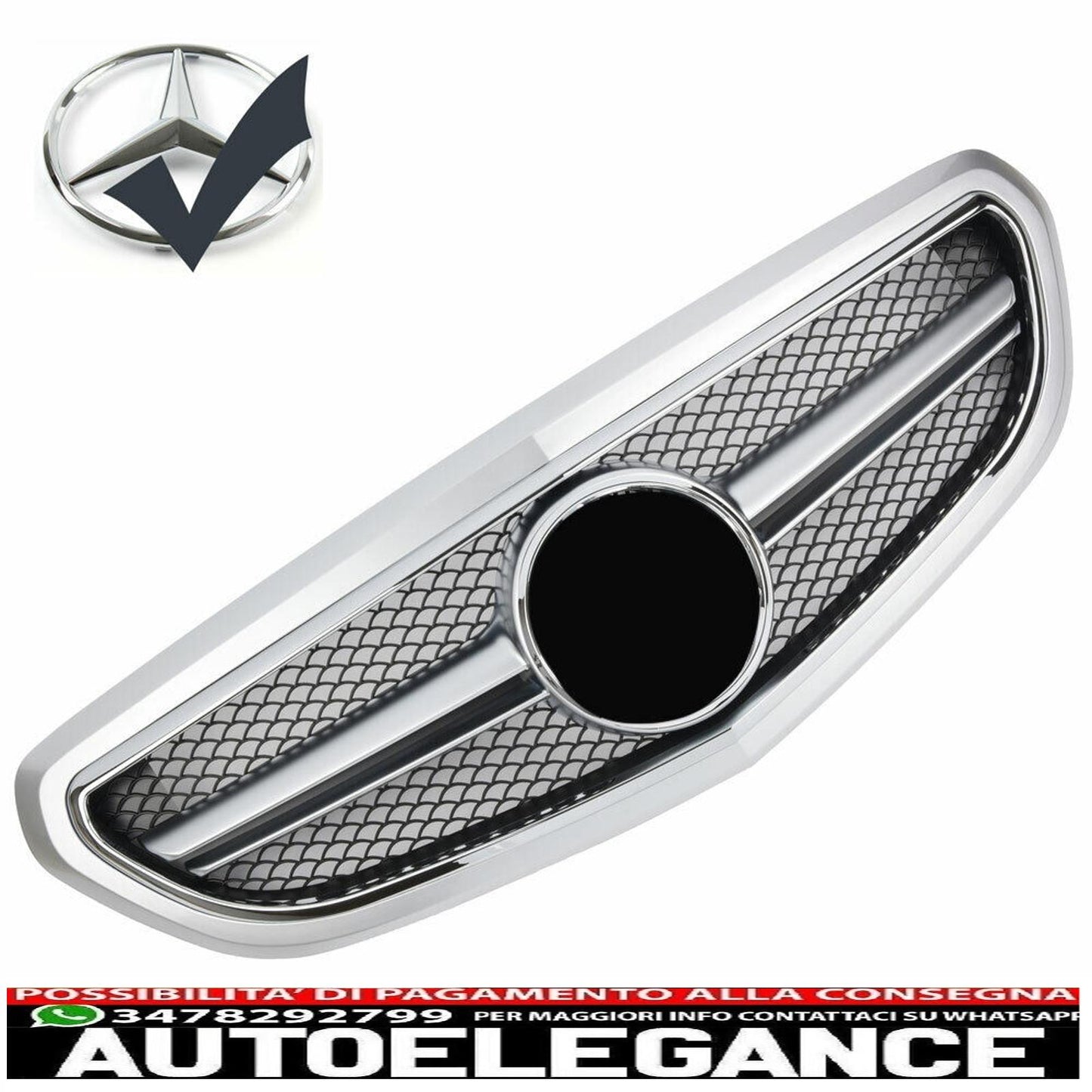 sports grill radiator grill suitable for mercedes w212 s212 and from 2013 silver - shows original titleoriginal textgrill sport kühlergrill fit for mercedes w212 s212 and from 2013 silver 