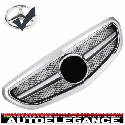 sports grill radiator grill suitable for mercedes w212 s212 and from 2013 silver - shows original titleoriginal textgrill sport kühlergrill fit for mercedes w212 s212 and from 2013 silver 