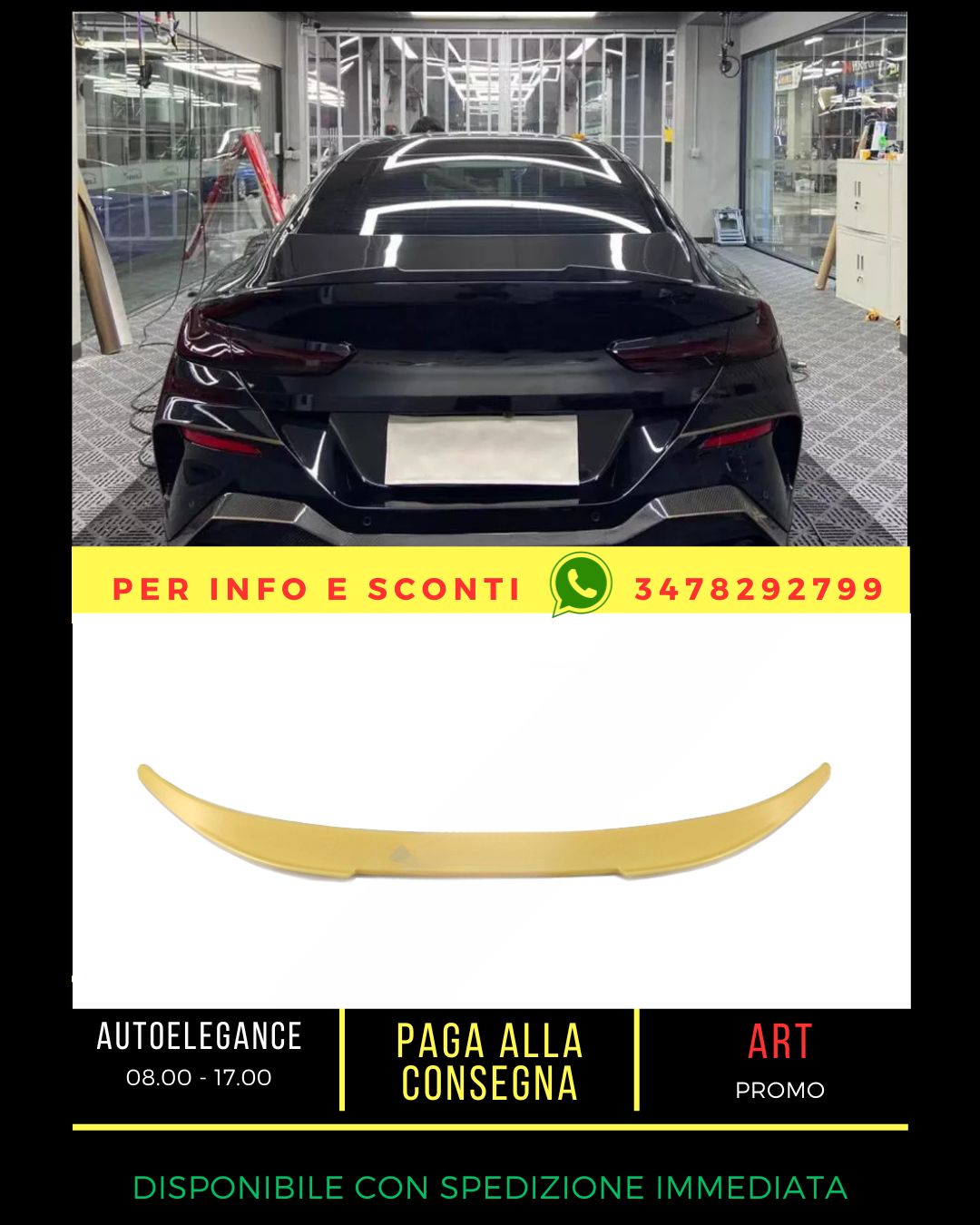 ✨SPOILER COMPATIBILE per BMW 8 G16 2019+ Gran Coupe✨