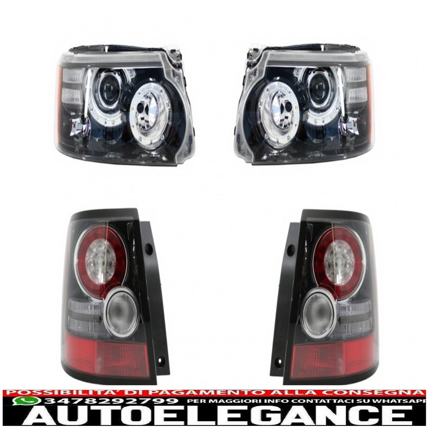LED headlights and taillights suitable for Range Rover Sport L320 (2009-2013) restyling design