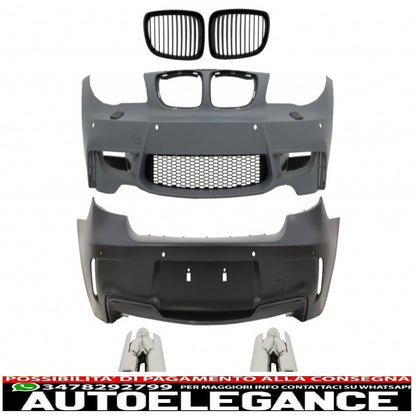 body kit suitable for bmw 1 series e81 e82 e87 e88 (2004-2011) 1m design with air duct vent