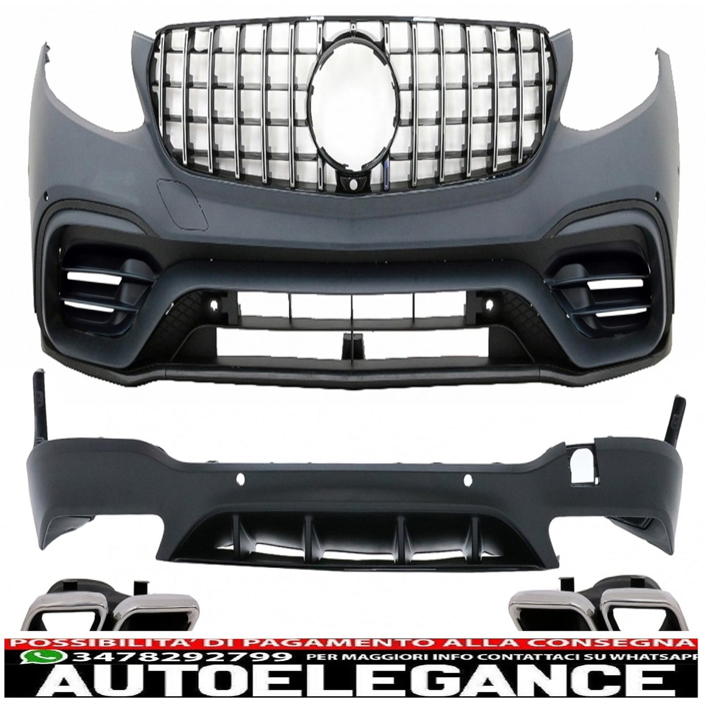 body kit suitable for mercedes glc suv x253 (2015-07.2019) design glc63 
