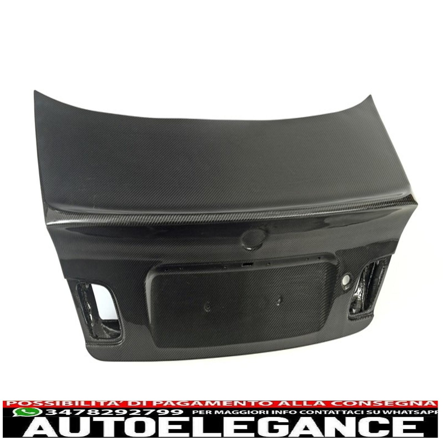 Coperchio del bagagliaio in vera fibra di carbonio adatto per BMW E46 Serie 3 Berlina 4 Porte (1998-2005) Design CSL AUTOELEGANCERICAMBI