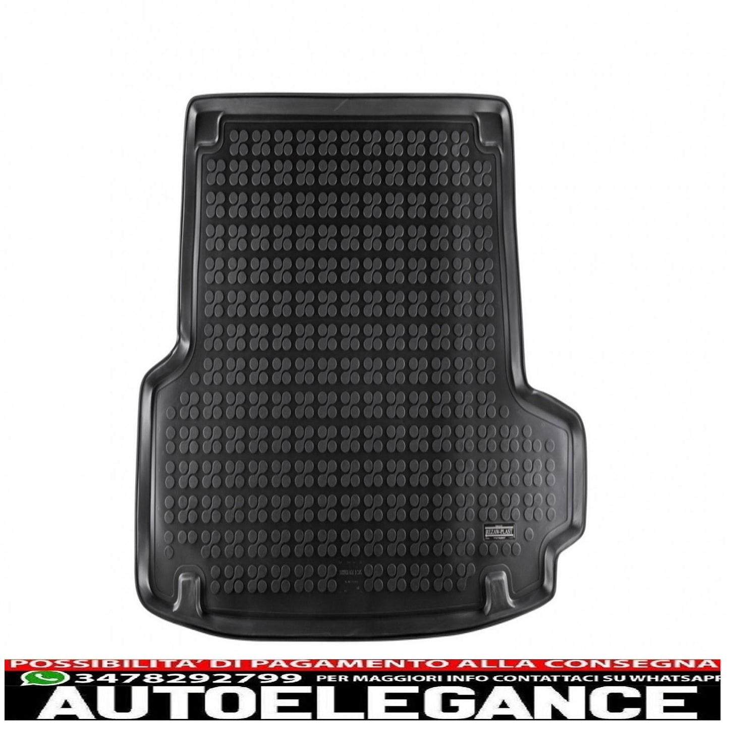 Tappetino per bagagliaio in gomma nero adatto per BMW Serie 3 F34 Gran Turismo GT (2013-up)