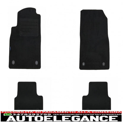 Graphite carpet mat suitable for opel astra j 11/2009-08/2015, astra j sports tourer 11/2010-03/2016, astra j gtc 11/2011, cascada 04/2013