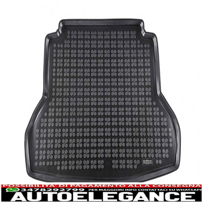 Black Rubber Boot Mat Suitable for Hyundai Elantra Vi (2016-up)