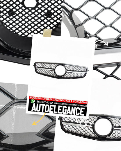 Griglia GT Panamericana adatta per Mercedes Classe C W204 S204 Sport cromata