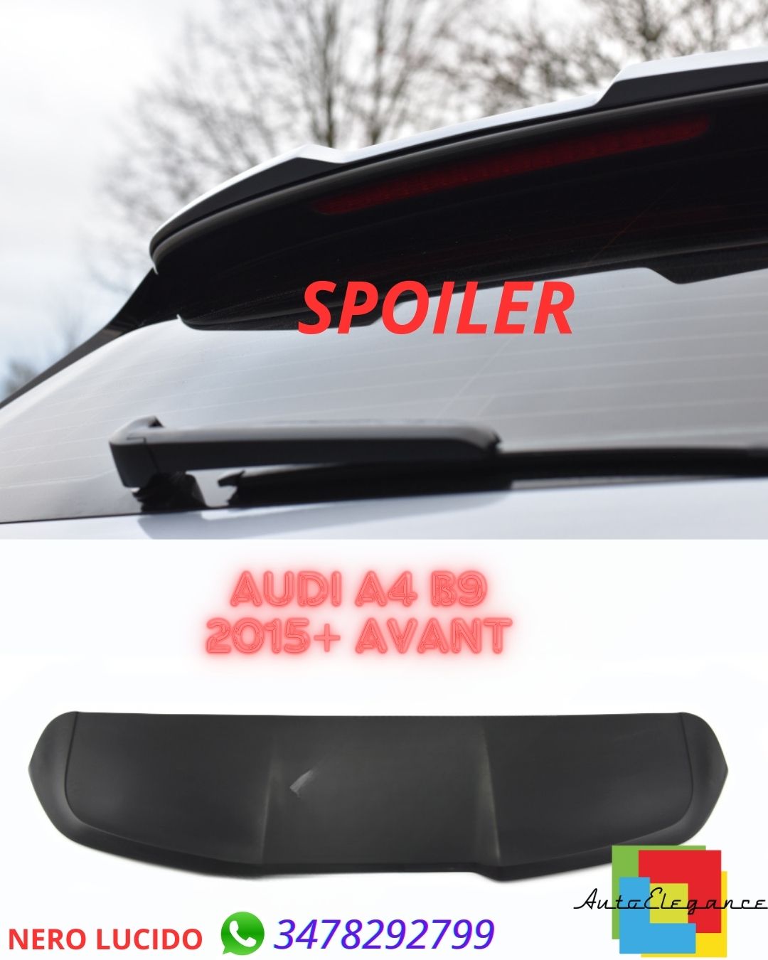 ✨SPOILER SUITABLE FOR Audi A4 B9 2015+ Avant✨ 