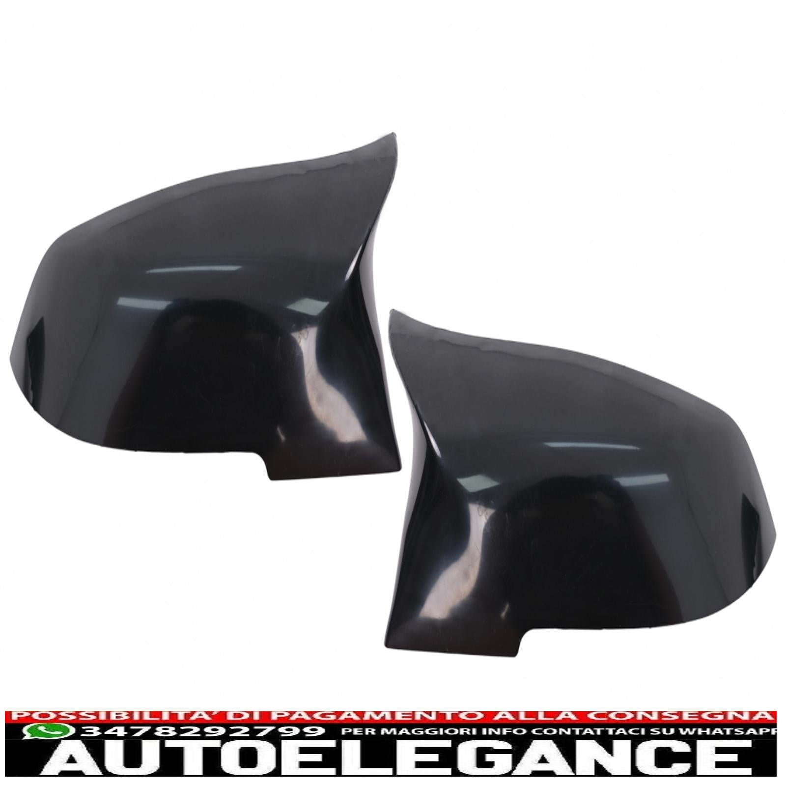 Copri specchietti adatti per bmw serie 1/2/3/4 f20 f21 f22 f23 f30 f31 f32 f33 f36 nero AUTOELEGANCERICAMBI