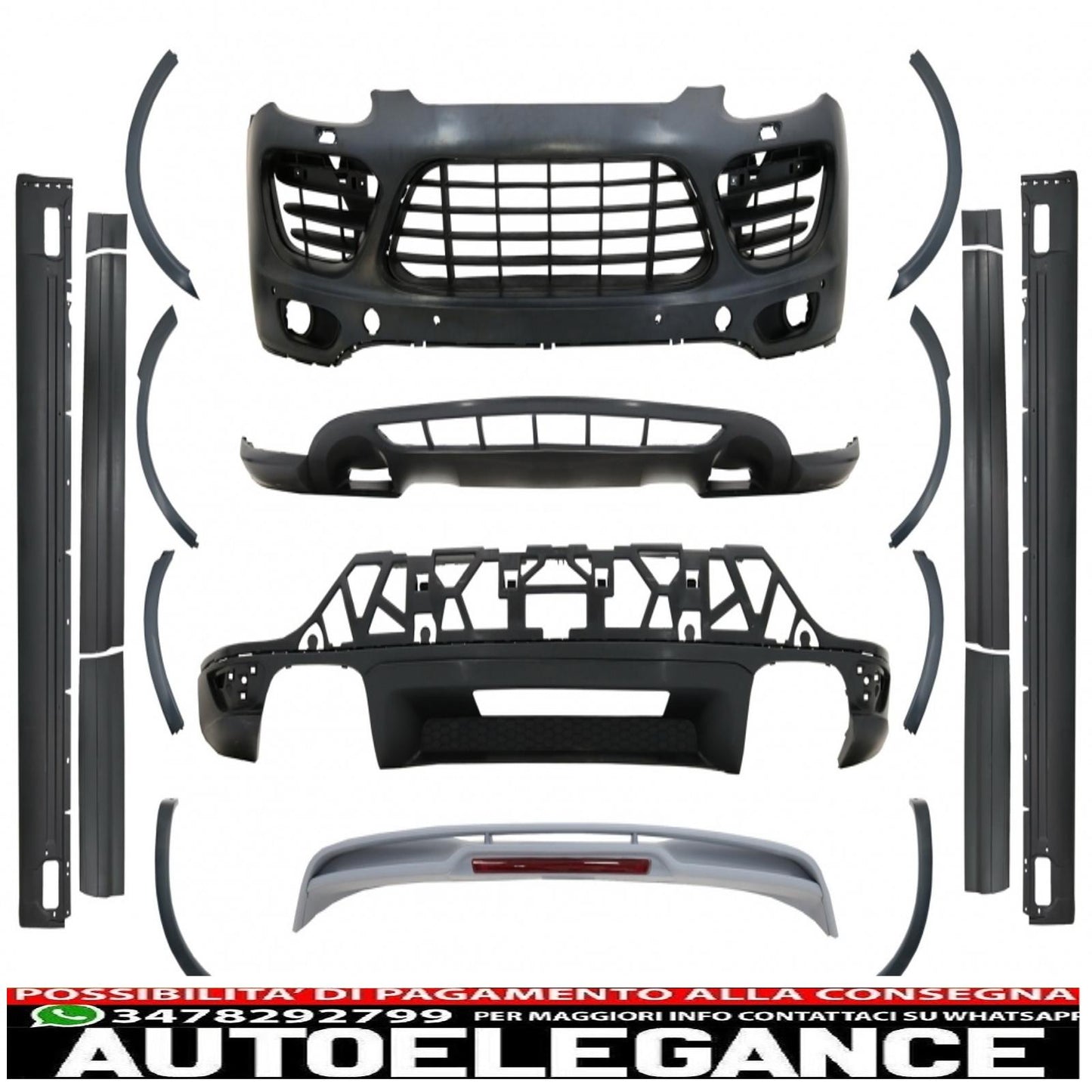 complete body kit suitable for conversion porsche cayenne 92a (2011-2014) to gts design 