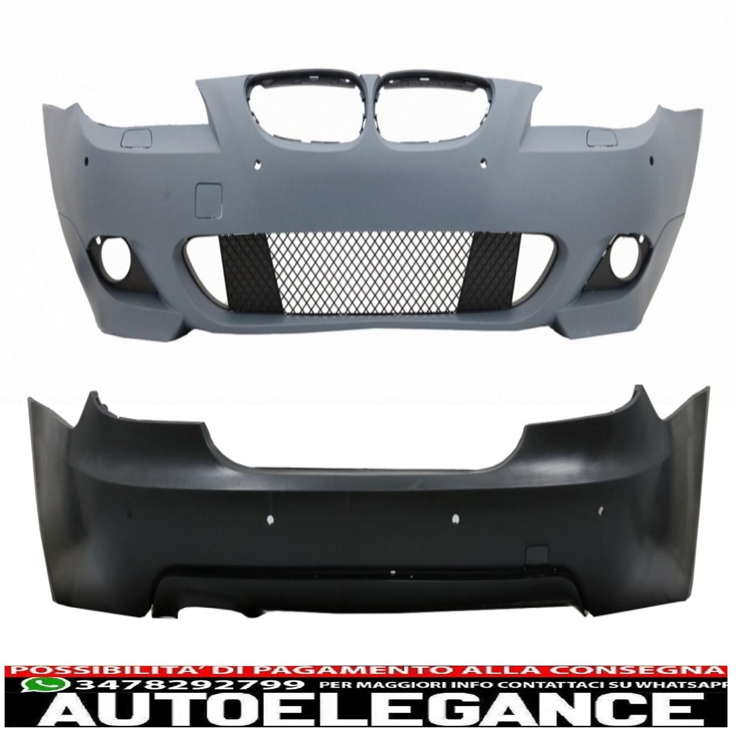 body kit suitable for bmw 5 series e60 lci (2007-2010) m-technik design with 18mm pdc