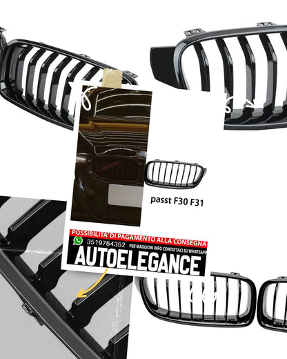 Griglia rene 8 piani adatta per BMW Serie 3 F30 F31 berlina Touring