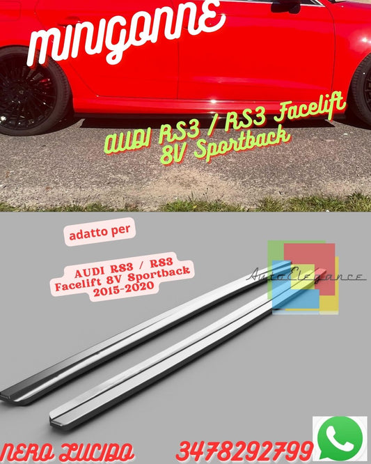 ✨Side Skirts AUDI RS3 / RS3 Facelift 8V Sportback 2015-2020✨ 