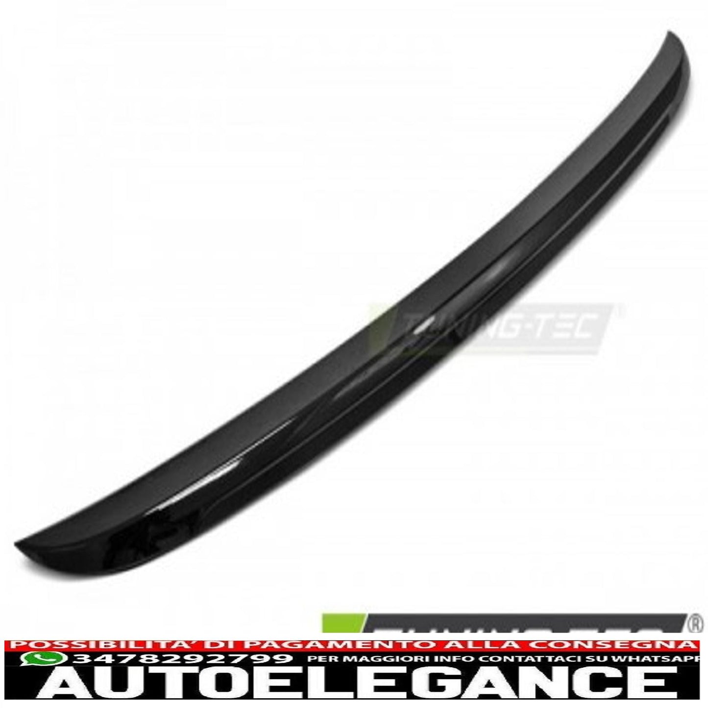 spoiler per bagagliaio stile sportivo nero lucido adatto per bmw e60 03-10