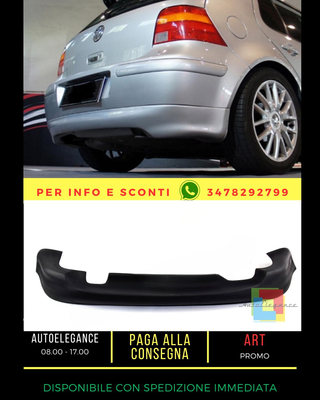 🔥DIFFUSORE ADATTO PER VW GOLF 4 1997-2006🔥