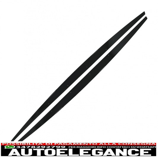 minigonne laterali estensioni labbra aggiuntive adatte per bmw serie 1 hatchback f20 f21 (2011-2019) m-performance design nero pianoforte