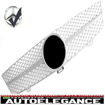 sports grill radiator grill suitable for mercedes w219 cls 2008-2010 chrome - show original titleoriginal textsport grill kühlergrill passt für mercedes w219 cls 2008-2010 chrome