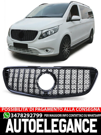 Griglia Sportiva Nero Lucido adatta per Mercedes Vito W447 14-19