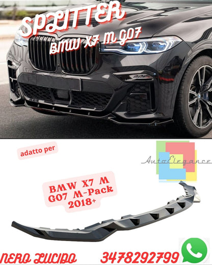 ⭐SPLITTER COMPATIBILE PER BMW X7 M G07 M-Pack 2018+⭐