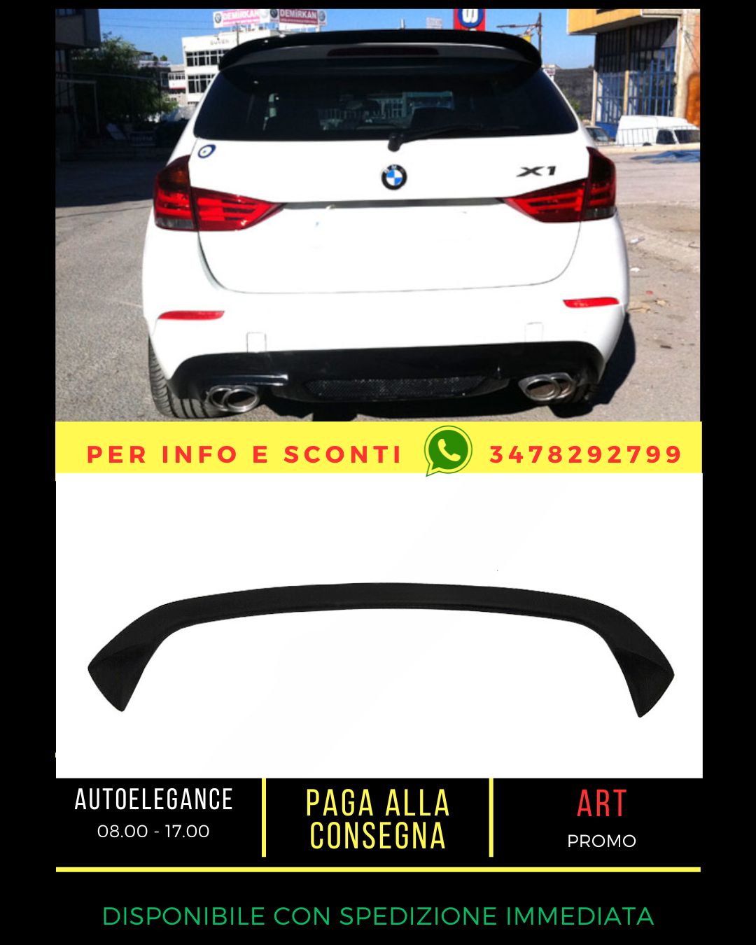 ✨COMPATIBLE SPOILER for BMW X1 E84 2009-2016✨