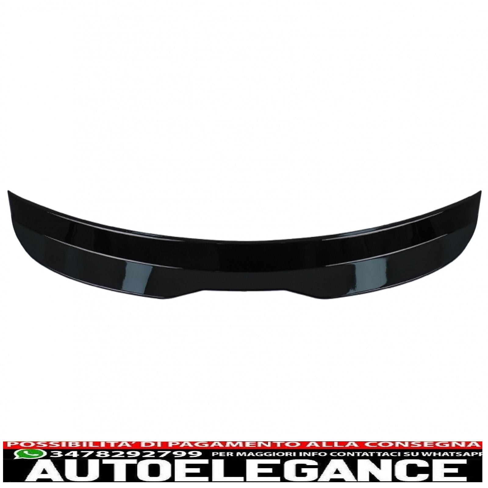 aggiungi l'estensione dell'ala dello spoiler sul tetto adatta per vw polo 6r 6c (2009-2017) pianoforte nero AUTOELEGANCERICAMBI