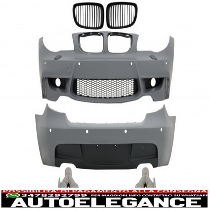 body kit suitable for bmw 1 series e81 e87 hatchback (2004-2011) m sport design with chrome exhaust tips