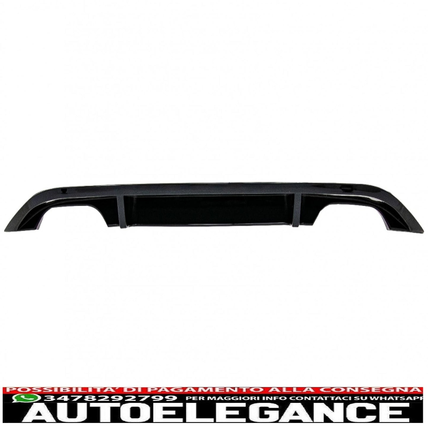 Diffusore d'aria mantovana paraurti posteriore adatto per vw golf 7 vii (2013-2016) r design